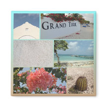 Färgfull Grand Turk Photo Collage
