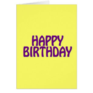 Färgfull Grattis på födelsedagen Hälsningskort