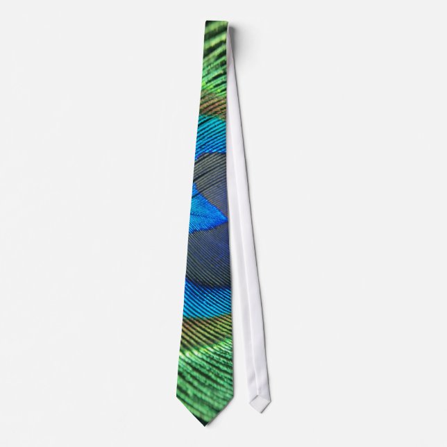 Färgfull Grönt Peacock Slips (Framsida)