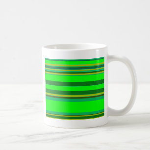 Färgfull Grönt Rand-anpassad designern Mönster Kaffemugg