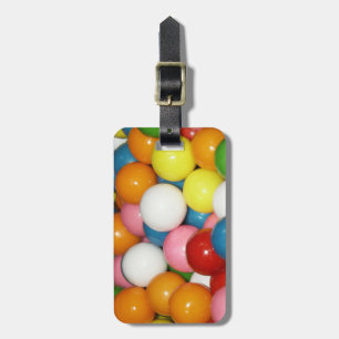 Färgfull gumball Luggage-tagg Bagagebricka