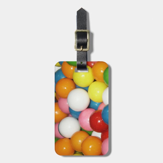 Färgfull gumball Luggage-tagg Bagagebricka (Vertikal Framsida)