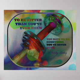 Färgfull Gym Poster med Vights 005