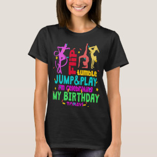 Färgfull Gymnast Girl Gymnastics Birthday T Shirt