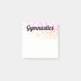 Färgfull gymnastika post-it Notes 3" x 3"