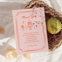 Färgfull Hand plockade Roligt Retro Bröllop