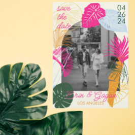 Färgfull Handflatan Träd Spara Datumet