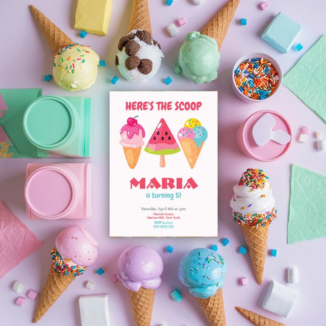 Färgfull Här är skottblocket Birthday Inbjudningar (Skapare uppladdad)