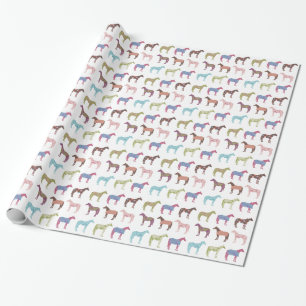 Färgfull häst Mönster Presentpapper