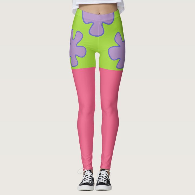 Färgfull hawaiisk tvåtonad Byxor (Framsida)