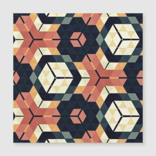 Färgfull hexagonkvadrat Geometric Mönster