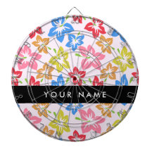 Färgfull Hibiscus, Mönster av blommor, ditt namn