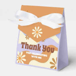 Färgfull Hippie Flower Retro Groovy Sweet 16 Presentaskar