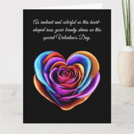 Färgfull Hjärtformade Ro-Valentines day- Kort