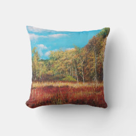 Färgfull höst i liggande Dekorativ kudde