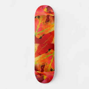 Färgfull Höst löv CloseUp Skateboard Bräda 21,5 Cm