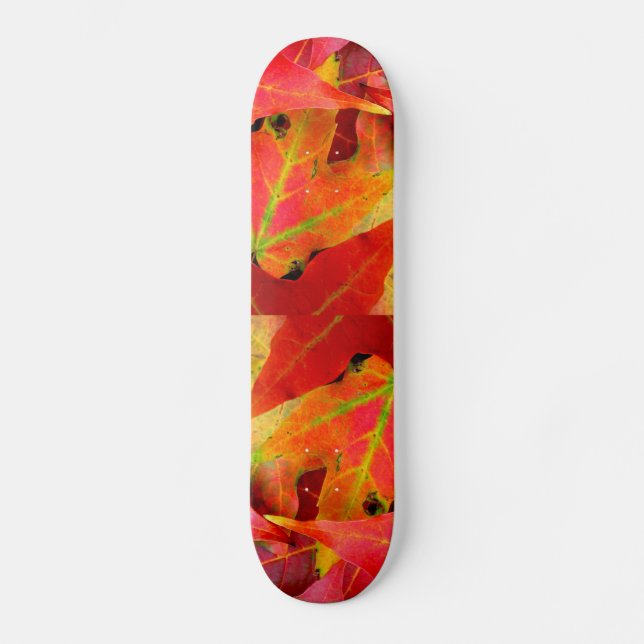 Färgfull Höst löv CloseUp Skateboard Bräda 21,5 Cm (Framsida)