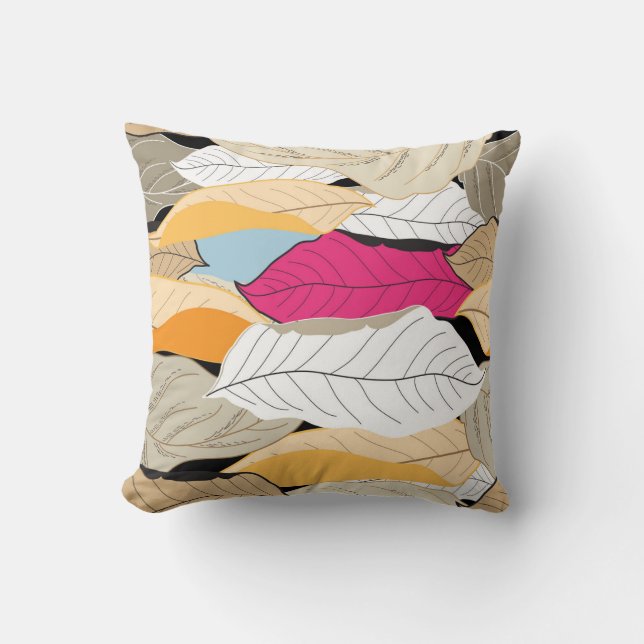 Färgfull höst löv, sömlös mönster. kudde (Framsida)