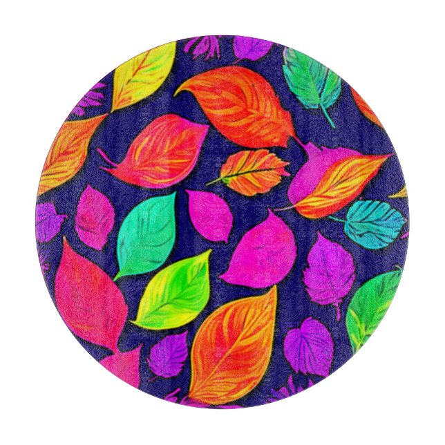 Färgfull höst löv teckning (Framsidan)