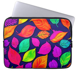 Färgfull höst löv teckning laptop fodral
