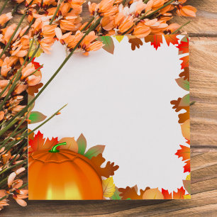 Färgfull Höst löv Thanksgiving Post-it® Note Post-it Block