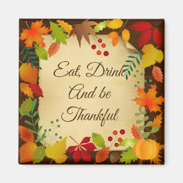 Färgfull höstblomma för Thanksgiving Magnet