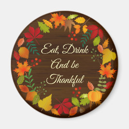 Färgfull höstblomma för Thanksgiving Magnet