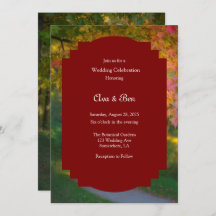 Färgfull höstdag Bröllop Firande