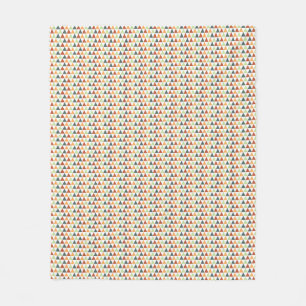 Färgfull höstfällning Geometric Mönster Fleecefilt