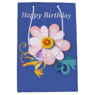 Färgfull humming Bird Editable