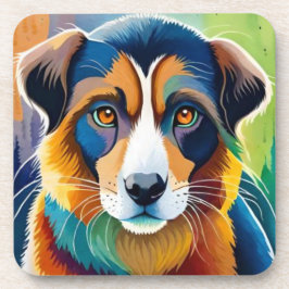 Färgfull hund nära varandra underlägg