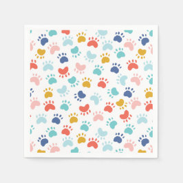 Färgfull Hund Party Tass Pappersservett