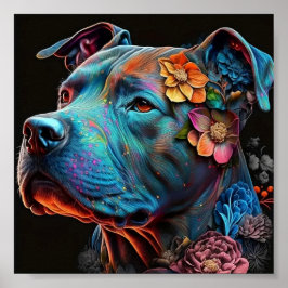 Färgfull Hund Poster