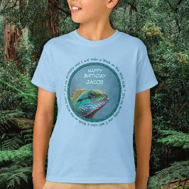 Färgfull Iguana Birthday T Shirt