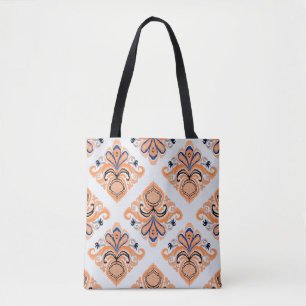 Färgfull ikat mönster i vintage stil. Elegant Tygkasse