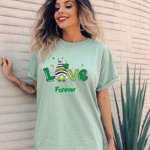 Färgfull Illustrated Kärlek Forever T-Shirt