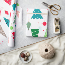 Färgfull illustration: Julsöt för barn träd Presentpapper