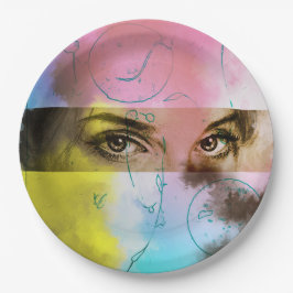 Färgfull illustrerad papper plåt - Smak