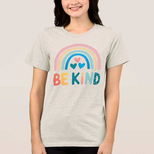 Färgfull indness Regbow T Shirt (Framsida)