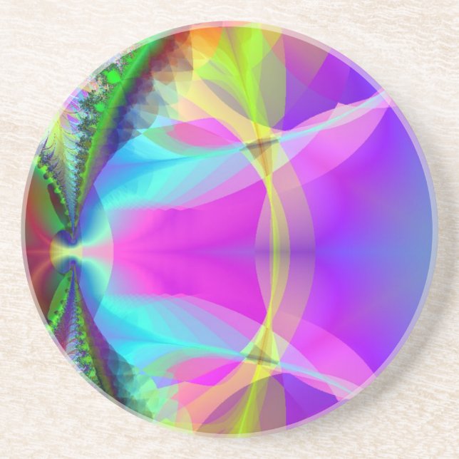 Färgfull inre cirkel underlägg sandsten (Framsidan)