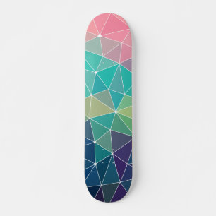 Färgfull inspiration från mönster Retro Cute Mini Skateboard Bräda 18,5 Cm