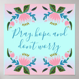 Färgfull inspirationskkatolsk citat poster