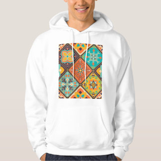 Färgfull islaminspirerad lapptäcke. hoodie