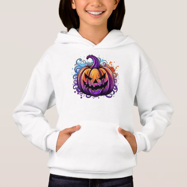 Färgfull jack-O-Lantern T Shirt (Framsida)