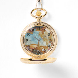 Färgfull Jasper Stone Black Numeral Armbandsur