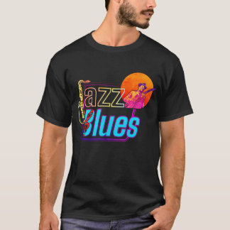 Färgfull Jazz & Blues Vibes T Shirt