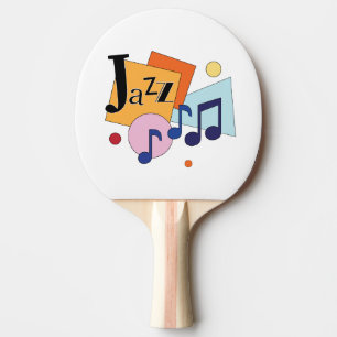 Färgfull Jazz Modern Art Design Pingisracket