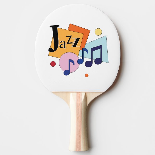 Färgfull Jazz Modern Art Design Pingisracket (Framsidan)