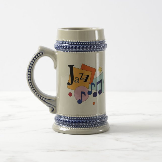 Färgfull Jazz Modern Art Design Sejdel (Vänster)