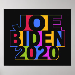 Färgfull JOE BIDEN 2020 poster